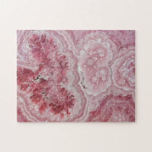 Rosa Achat Kristalldruse geode Puzzle