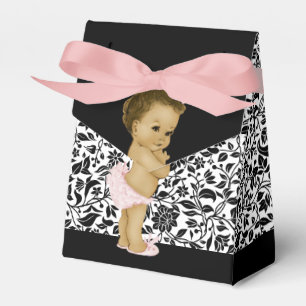 Rosa afroamerikanische Babymädchen-Party Geschenkschachtel