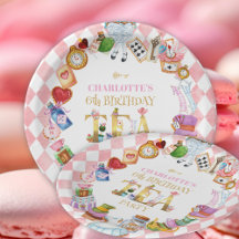 Rosa Alice im Wunderland 6. Geburtstag