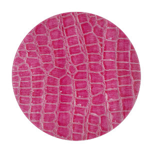 Rosa Alligator Gemusterte Textur Schneidebrett