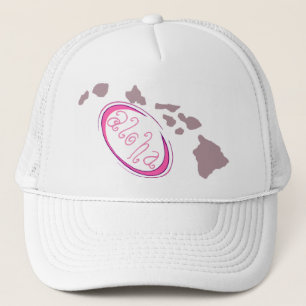 Rosa-Aloha Fernlastfahrer-Hut! Truckerkappe
