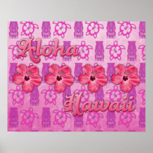 Rosa Aloha Hawaii Poster
