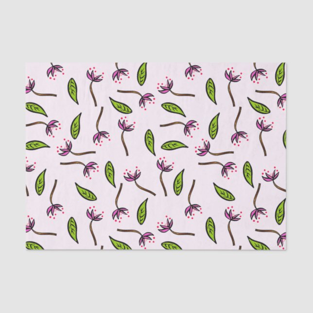 Rosa als Couture B Seidenpapier (Vorderseite)