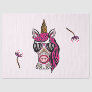 Rosa als Couture Seidenpapier