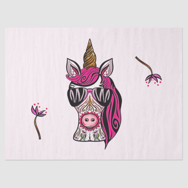 Rosa als Couture Seidenpapier (Vorderseite)