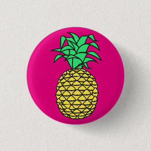 Rosa Ananas-Abzeichen-Button-Knopf Button