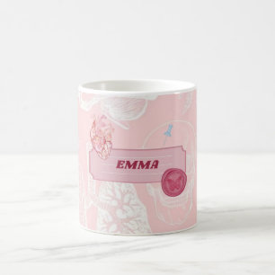 Rosa Anatomie Medizin Student Ästhetik Design Kaffeetasse