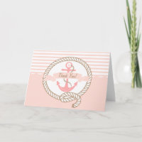 Rosa Anchor | Nautic Danke Card