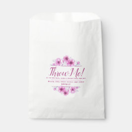 Rosa Anemone Blume Hochzeit werfen mir Blätter Geschenktütchen