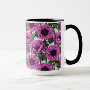 Rosa Anemone Tasse