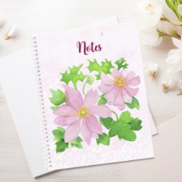 Rosa Anenom Notizbuch