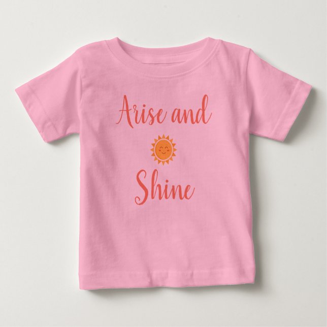 Rosa Ankunft und Rhein Baby T-shirt (Vorderseite)