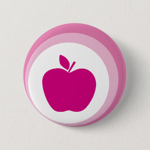 rosa Apfel Button