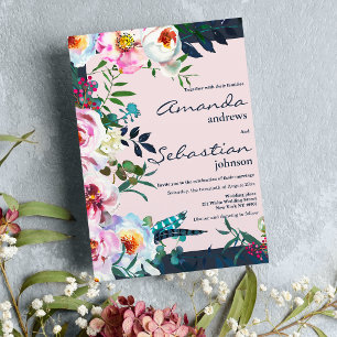 Rosa aquamarine Limone Einladung