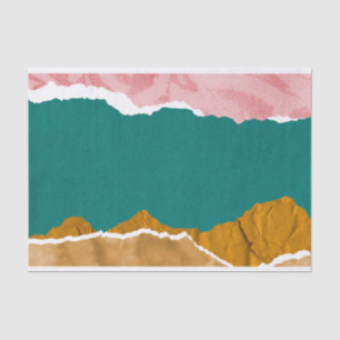 Rosa Aquamarines Abstraktes Dekoupage Tissue Paper Seidenpapier