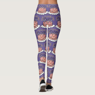 Rosa Aquarell-alles- Gute zum Leggings
