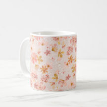 Rosa Aquarell-Blumenmuster