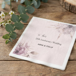 Rosa Aquarell Boho Sukkulenten Vintage Blumen Serviette