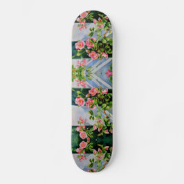 Rosa Aquarell-Rose Skateboard