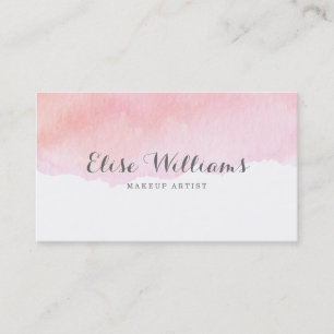 Rosa Aquarell Visitenkarte