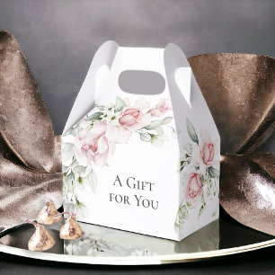 Rosa Aquarellblume Ein Geschenk für dich Geschenkschachtel