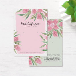 Rosa Aquarellblüte Blütenerden-Anzeige