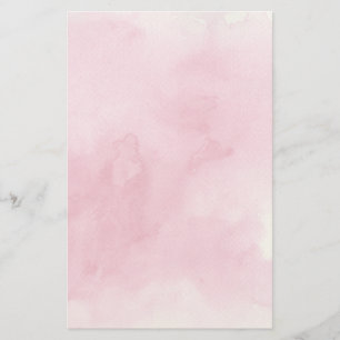 Rosa Aquarellfarben Briefpapier