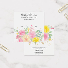 Rosa Aquarellfarben Ohrring-Anzeige