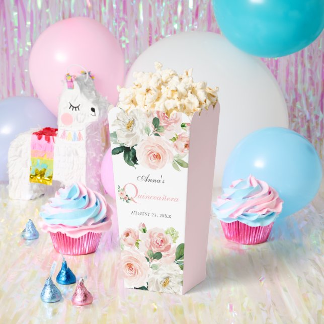 Rosa Aquarellfarben Quinceñera Geschenkschachtel (Party)