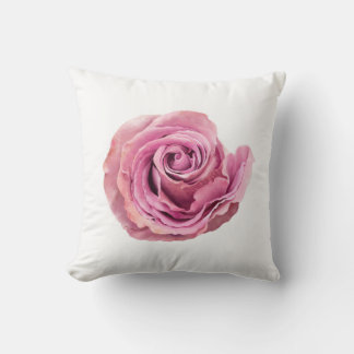 Rosa Aquarellfarben Rose Bläschenpilz Kissen