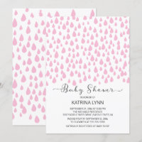Rosa Aquarellhocken Mädchen Kinderdusche