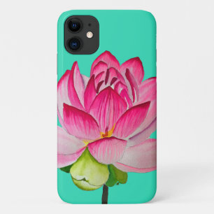 Rosa Aquarelllotus Blume Kunst Case-Mate iPhone Hülle