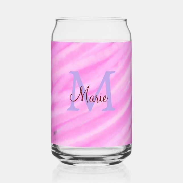 Rosa Aquarellpastellfarben fügen Titellongrammbuch Dosenglas (Vorderseite)