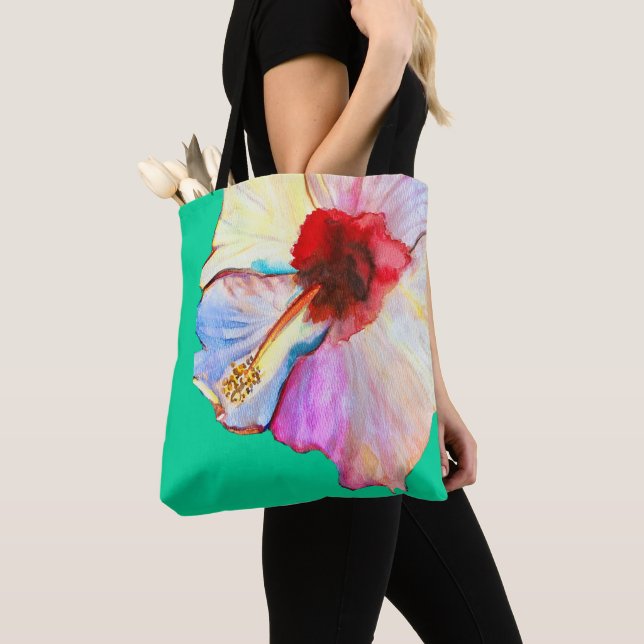Rosa Aquarelltulis Kunst (Von Nahem)