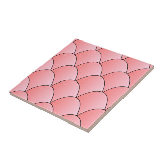 Rosa Art Deco Design Fliese