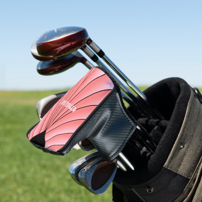 Rosa Art Deco Design Golf Headcover (In Situ)