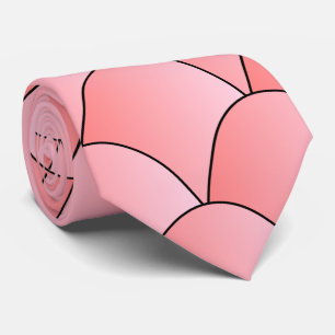 Rosa Art Deco Design Krawatte