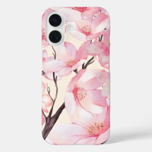 Rosa Ästhetik Sakura Cherry Blossom Rosa Blume iPhone 16 Hülle