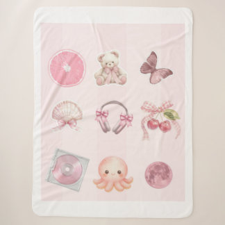 Rosa Ästhetik Sherpadecke
