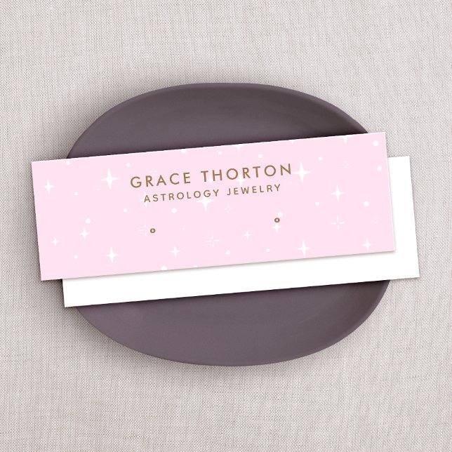 Rosa Astrologie Sterne Gestüt Erd Display Card Mini Visitenkarte (Von Creator hochgeladen)