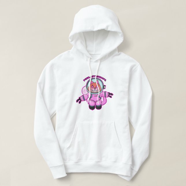 Rosa, Astronaut. [Herren] Hoodie (Design vorne)