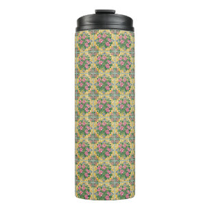 Rosa auf der gelben Seite Thermosbecher