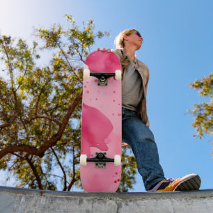Rosa auf Rosa Abstract Skateboard
