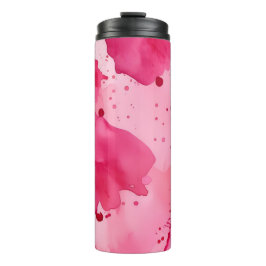 Rosa auf Rosa Abstrakt Thermosbecher