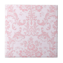 Rosa auf rosa Extravagant Elegante Vintage Keramik Fliese