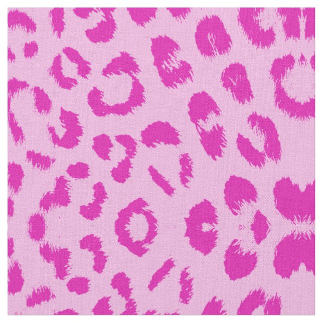 Rosa auf rosa Leopard drucken Stoff (Nahaufnahme)