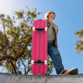 Rosa auf rosa Streifen HAMbWG Skateboard