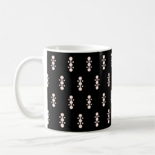 Rosa auf schwarzem Design Kaffeetasse