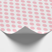 Rosa auf weißen mittelgroßen Polka-Punkten