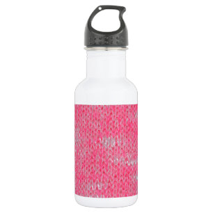 Rosa Ausbrennen-Muster Frieden Liebe Schicksal Kun Trinkflasche